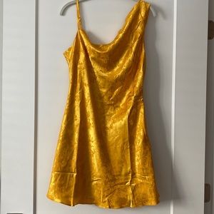 NEW never worn Lulu’s hello satin mini dress XL with tags